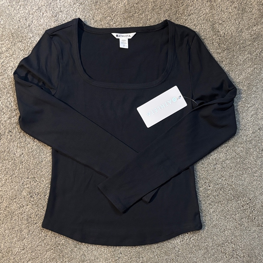 Athleta Women's square neck long sleeve top